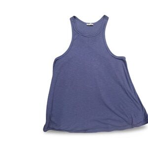 Free People Lavender Ribbed Top